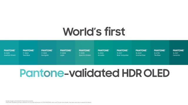 Samsung OLED Pantone Validated HDR OLED