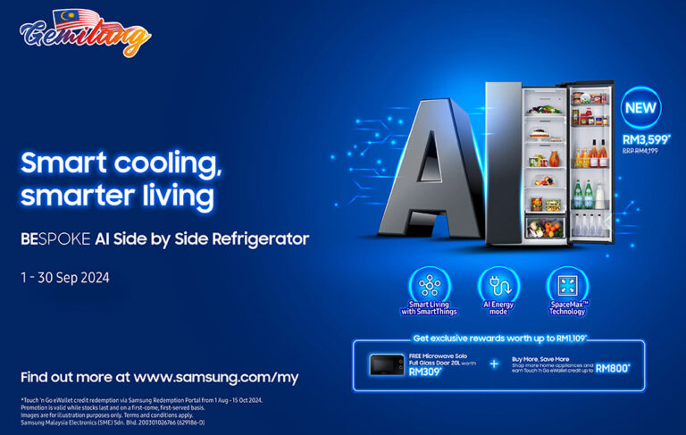 Samsung Bespoke AI SBS Refrigerator launch promo Malaysia featured