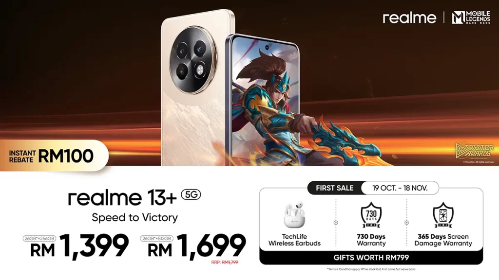 realme 13 Series 5G smartphone announced Malaysia price 2