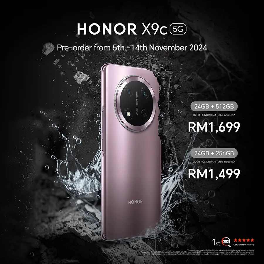 HONOR X9c 5G smartphone Malaysia pre-order price 2