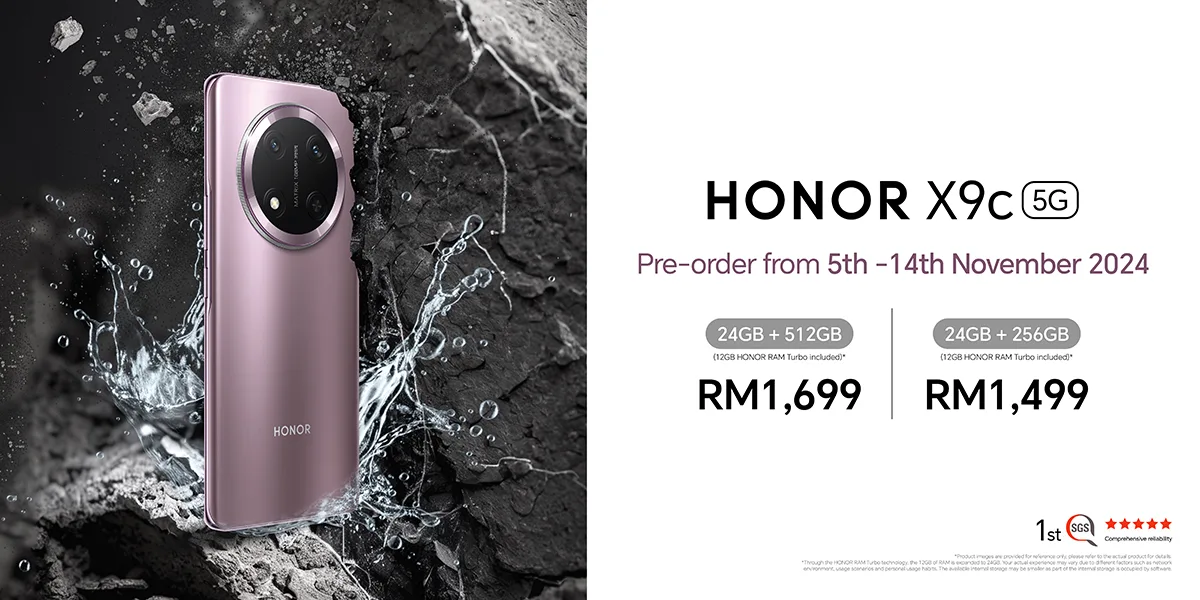 HONOR X9c 5G smartphone Malaysia pre-order price featured