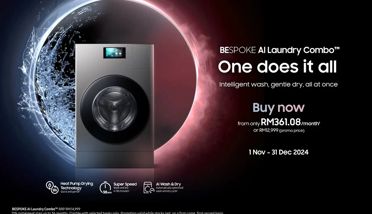 Samsung Bespoke AI Laundry Combo launched malaysia price featured