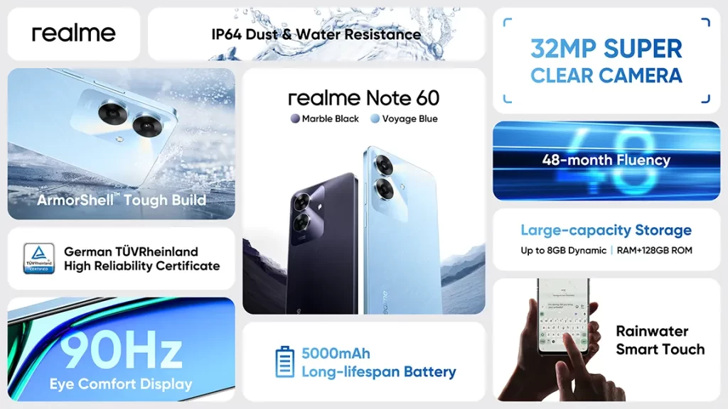 realme Note 60 smartphone launched Malaysia price 1