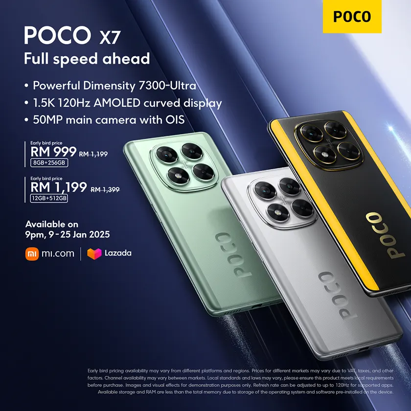 POCO X7 Pro and X7 launched Malaysia price 2