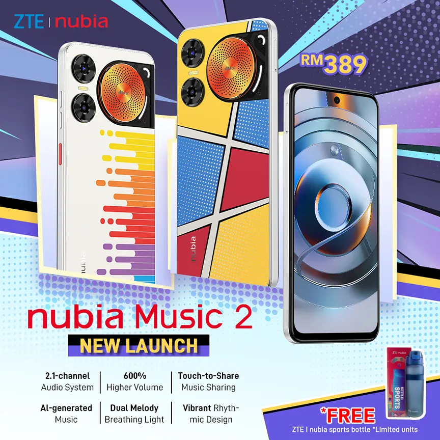 nubia Music 2 and V70 Design smartphones Malaysia price 1