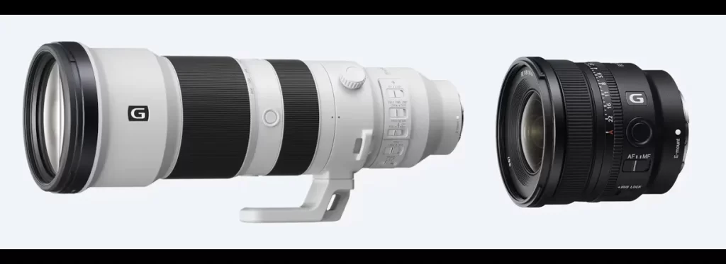 Sony FE 400-800mm F6.3-8 G OSS and FE 16mm F1.8 G featured