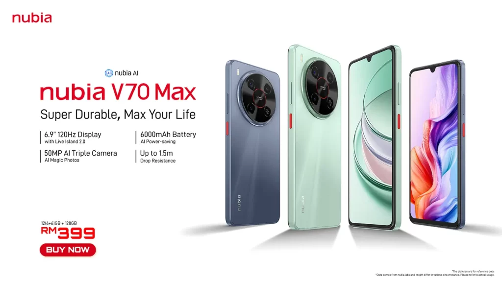 nubia V70 Max smartphone Malaysia price featured